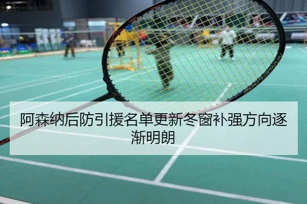 阿森纳后防引援名单更新冬窗补强方向逐渐明朗